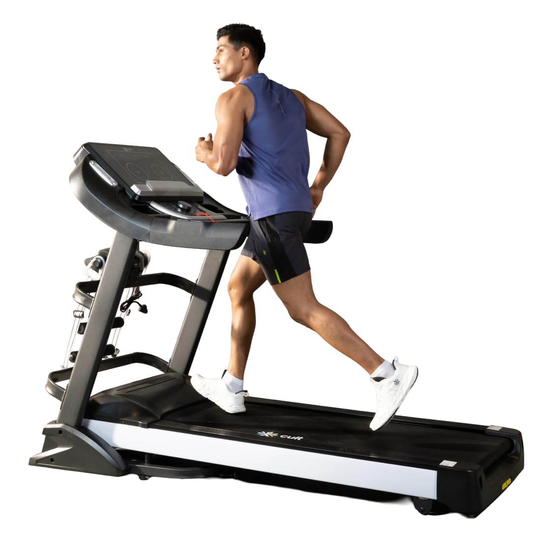 Cultsport Davie 7HP Peak, Max Weight: 150 Kg, Auto Incline with Massager Motorized Treadmill for Home Gym Fitness & 1 Year Warranty